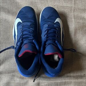 Men's Blue and White Athletic Shoes